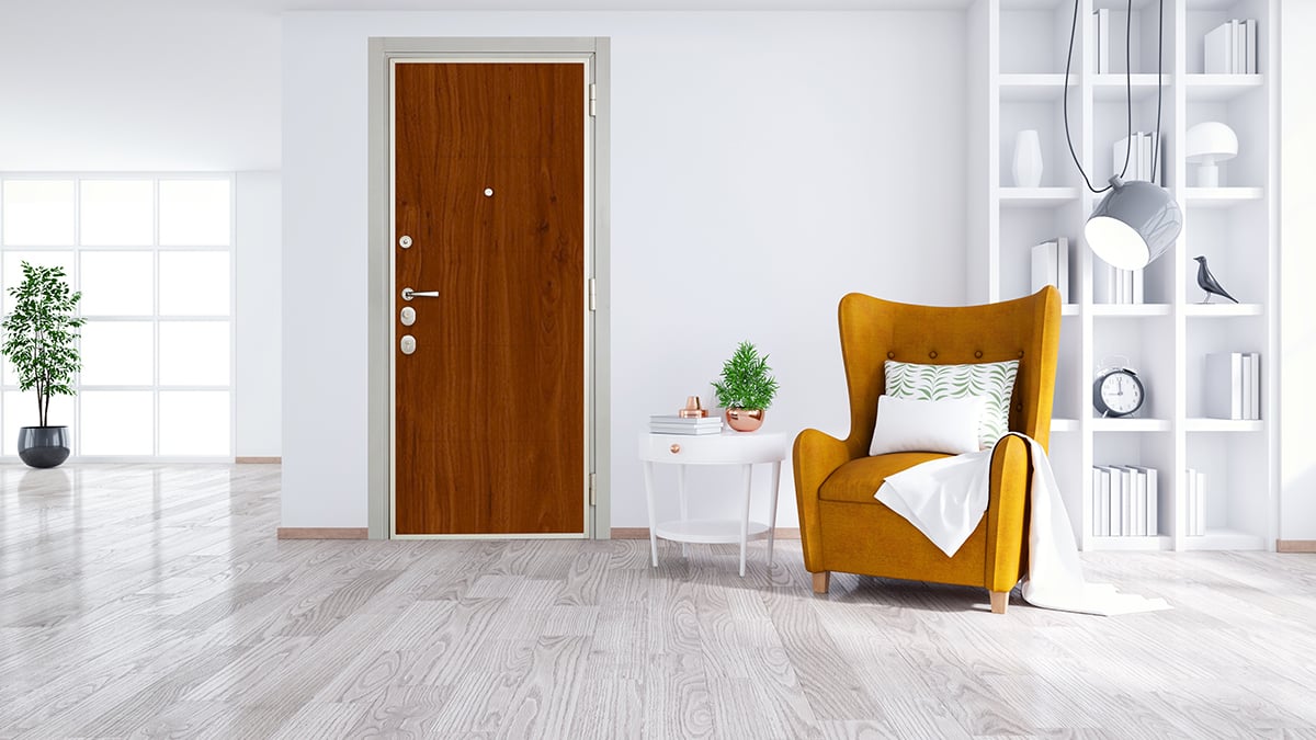 Puerta de seguridad vista interior